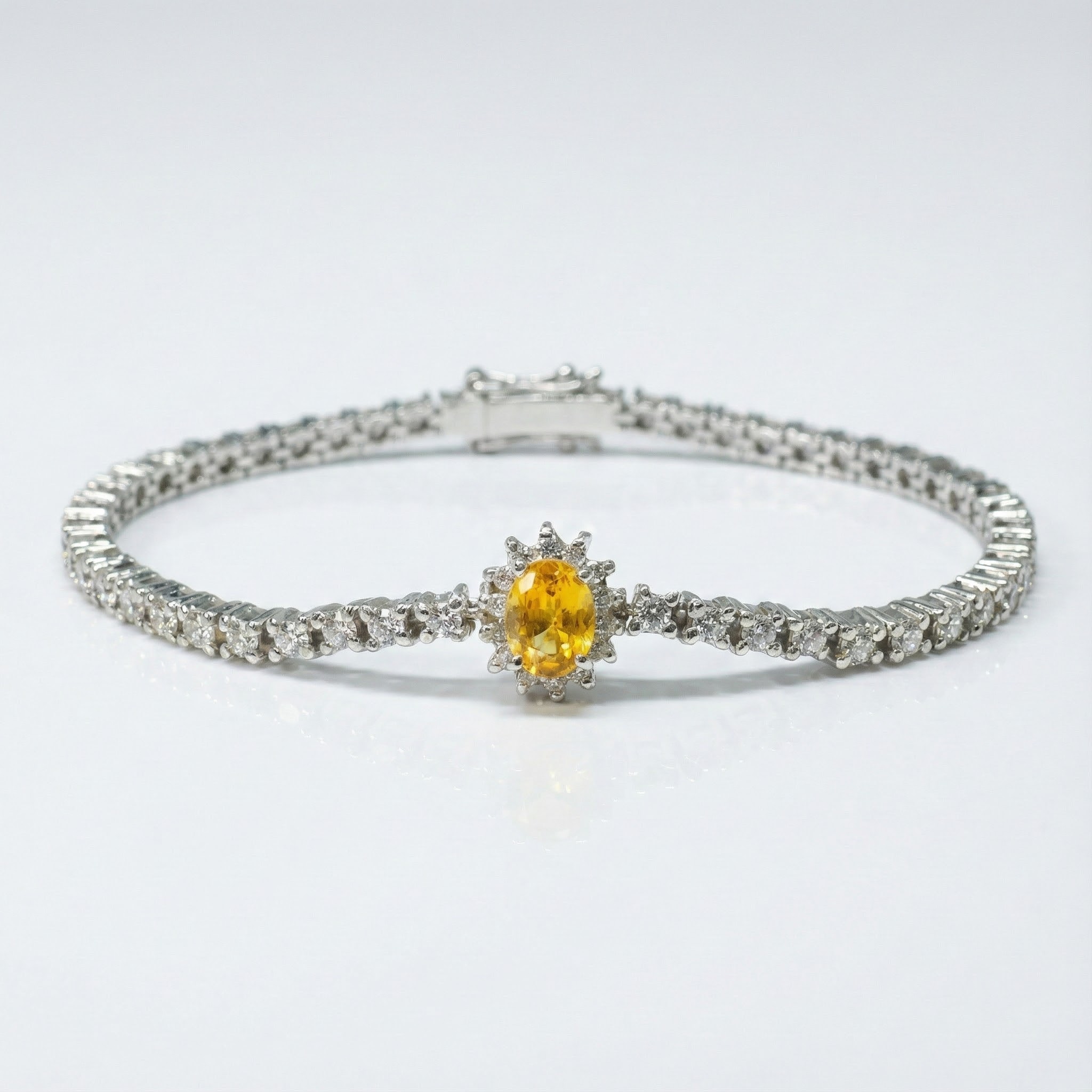 Promethea Yellow Sapphire Tennis Bracelet